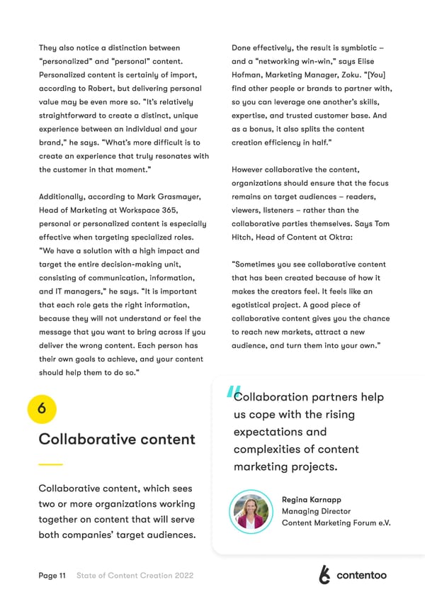 Contentoo Report State of Content Creation 2022 - Page 11